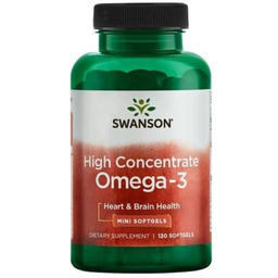 SWANSON Kwasy Omega 3 High Concentrate (120 kapsułek)