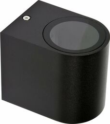 Yato LAMPA ŚCIENNA ZEWNĘTRZNA CZARNA ALUMINIOWA 1XGU10 PÓŁOWAL