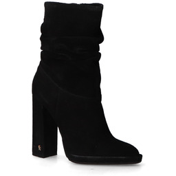 Botki Carinii B9307-063 Czarne zamsz