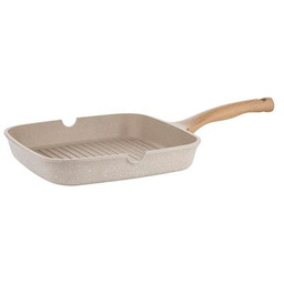 Patelnia grillowa aluminiowa Oslo 28 cm beżowy