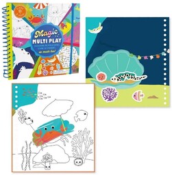 Kolorowanka Wodna z zadaniami Ocean