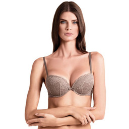 Biustonosz koronkowy super push-up z fiszbinami 032L Duble