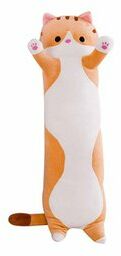 Maskotka Długi Rudy Kot, Pluszak Kotek 70 cm