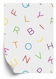 Kolorowy alfabet Tapeta Kolorowy alfabet 250x250cm MagicStick