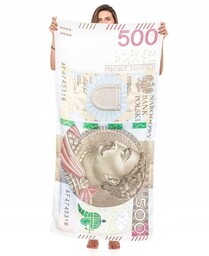 Śmieszny Ręcznik 500 złotych Banknot pieniądze