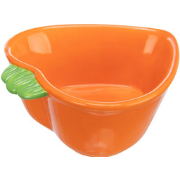 TRIXIE Ceramiczna miska dla gryzoni Marchewka 180 ml