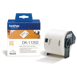 Brother DK-11202, 62mm x 100mm, papierowa rolka, 300
