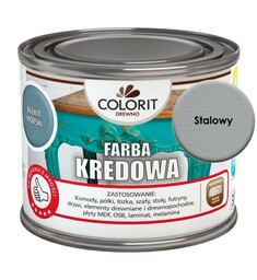 Colorit Farba Kredowa Do Drewna Stalowy 375Ml