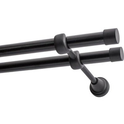 DECASTYL Karnisz Luna podwójny 200 cm Czarny Zyskaj