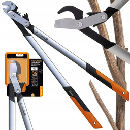 Fiskars Sekator Ogrodowy Nożyce Suchych Gałęzi Kowadełkowy Dwuręczny