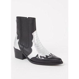Steve Madden botki damskie 37 skórzane kowbojki czarne