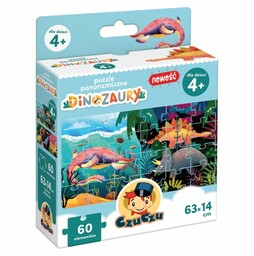 CzuCzu puzzle panoramiczne Dinozaury 4+