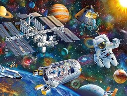 Expedition Weltraum - Puzzle mit 200 Teilen