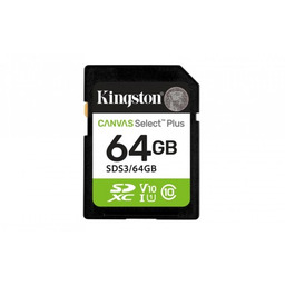 KINGSTON SDXC 64GB Canvas Select Plus Gen3 100MB/s