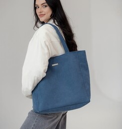 Pakamera Shopper BASIC z nubuku tapicerskiego w kolorze
