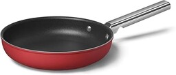 Smeg CKFF3001RDM patelnia 30 cm czerwona, nieprzywierająca, aluminiowa,