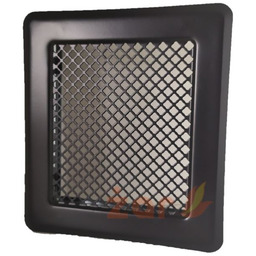 Kratka kominkowa K2 165x140 mm z ramką czarny