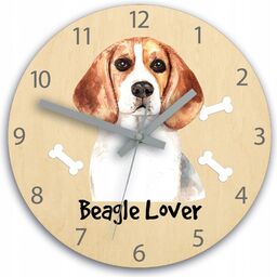 Zegar na ścianę cichy do pokoju dziecięcego drewniany