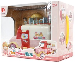 Samochód Lodziarnia Auto Food Truck Zestaw Z Lalkami