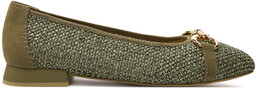 Baleriny Caprice 9-22503-42 Zielony