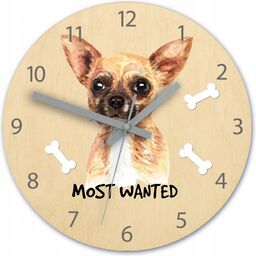 Zegar ścienny cichy do pokoju dziecięcego drewniany nowoczesny