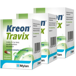ZESTAW 3 x KREON TRAVIX 10000, 50 kapsułek