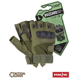 RTC-BUZZARD - Rękawice ochronne taktyczne, bez końcówek