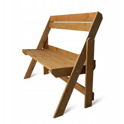 Ławka Ogrodowa Drewniana Składana 105x46x89 Taras Balkon Eko