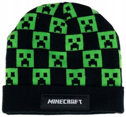 Czapka Zimowa dla Chłopca Czapeczka Gra Minecraft Creeper