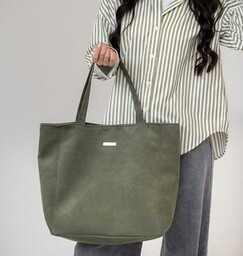 Pakamera Shopper BASIC z nubuku tapicerskiego w kolorze