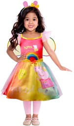 Strój Świnka Peppa Rainbow Dress, rozm. 3-4 lat