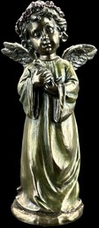 FIGURKA ANIOŁEK Anioł trzymający gołębia - VERONESE WU75411A4