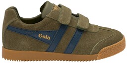 Gola Classics Kids Harrier Strap Trainers Khaki/Navy CKA192HN