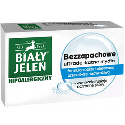BIAŁY JELEŃ Mydło Bezzapachowe ultradelikatne, 100 g