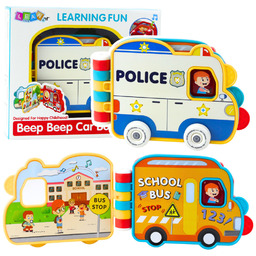 MAGICZNE POJAZDY EDUKACYJNA KSIĄŻECZKA Z DŹWIĘKAMI