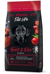 FITMIN Dog for life Beef & Rice -