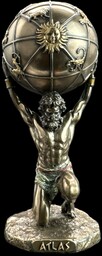 Figurka Rzeźba Statuetka GRECKI TYTAN ATLAS TRZYMAJĄCY ZIEMIĘ