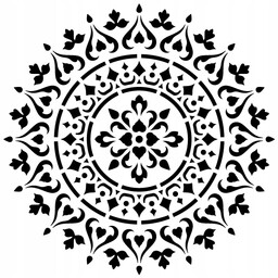 Szablon malarski Tynkarski Mandala 92 cm Beton architektoniczny
