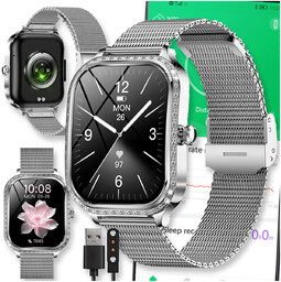 SMARTWATCH WATCH ZEGAREK AMOLED BLUETOOTH ROZMOWY MENU PL
