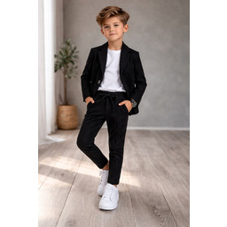 Garnitur chłopięcy czarny r. 110 TeR