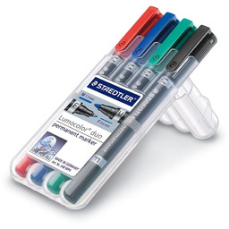 Staedtler, Pisaki dwustronne Lumocolor Duo, F,M, wodoodporne, kolory