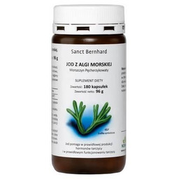 SANCT BERNHARD Jod z Algi Morskiej, 180 kaps.