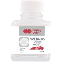 Werniks akrylowy transparentny Mat 75 ml Happy Color