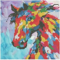 Mozaika diamentowa 5D KIT 30x30cm CENTRUM koń 89627