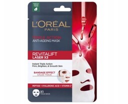 Maska przeciwzmarszczkowa w płacie, Loreal REVITALIFT LASER X3