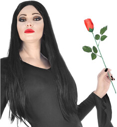Sztuczny kwiat Róża czerwona - 44 cm -