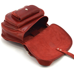 Klasyczna skórzana damska listonoszka vintage