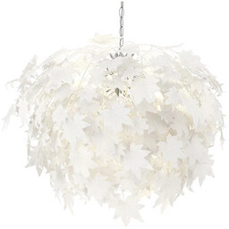 Lindby - Maple Lampa Wisząca Ø70 White/Chrome