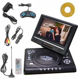 Odtwarzacz Przenośny DVD Ekran Samochodowy 7,8" Interfejs Usb