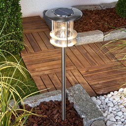 Lampa solarna LED Sumaya, stal nierdzewna, wysokość 65